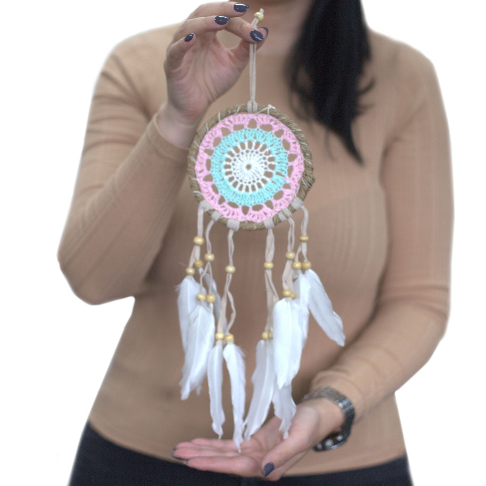 Atrapasueños-Macramé Azul12cm (Colores Surtidos)