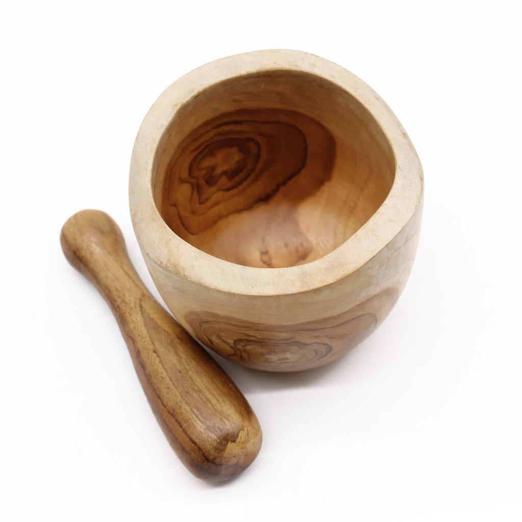 Mortero Ergo Teak Lrg