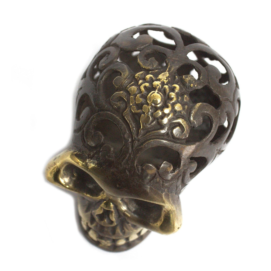 Calavera vintage de latón - Med