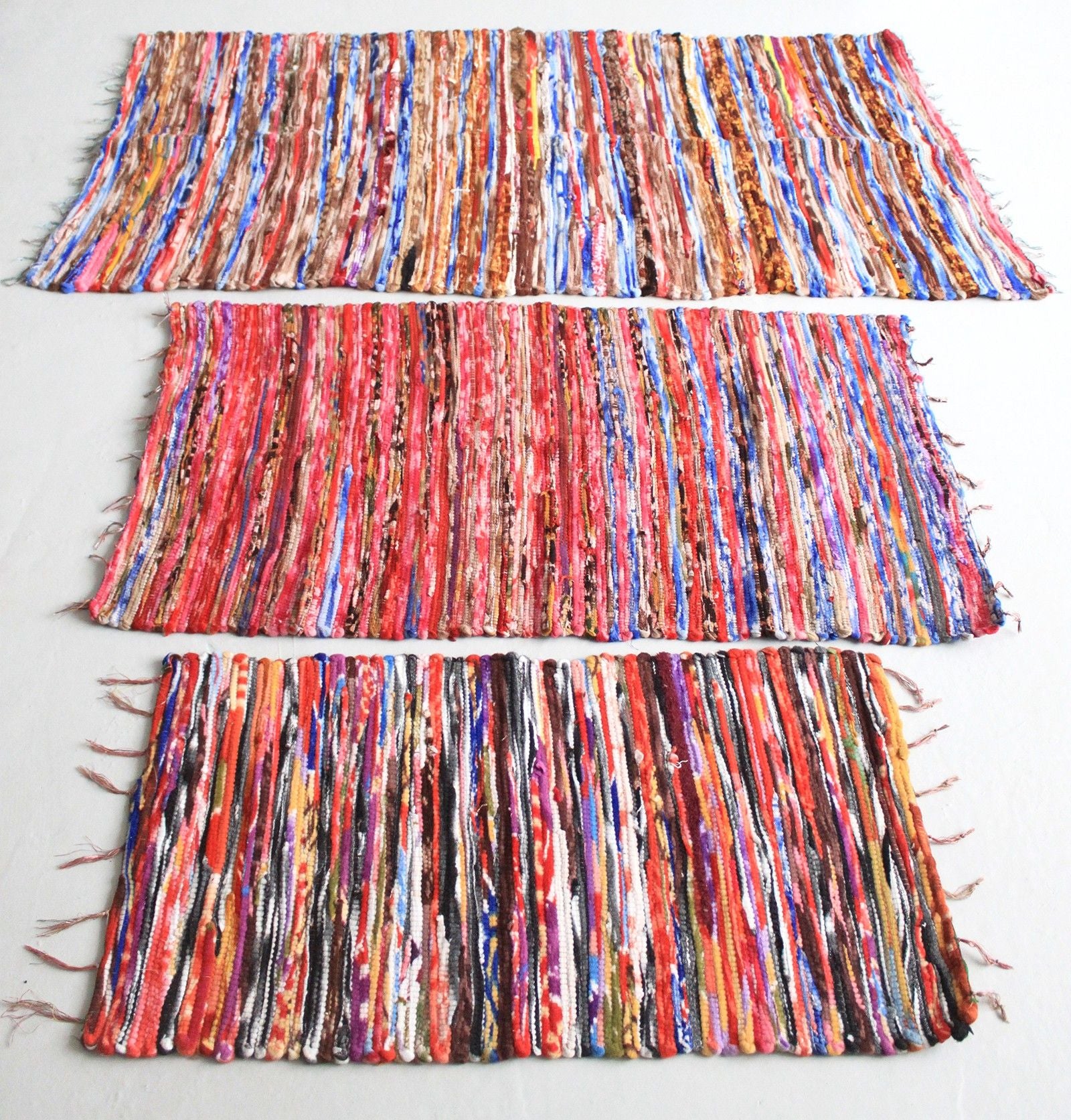 Alfombra de trapo medio - 128x75cm