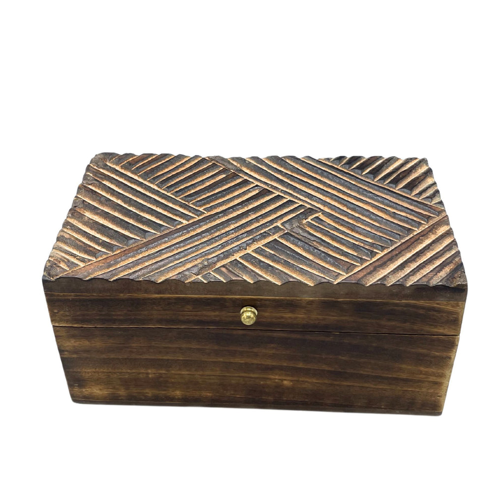 Vintage Deco - Caja Multiusos - 22x12x10cm - Líneas Antiguas