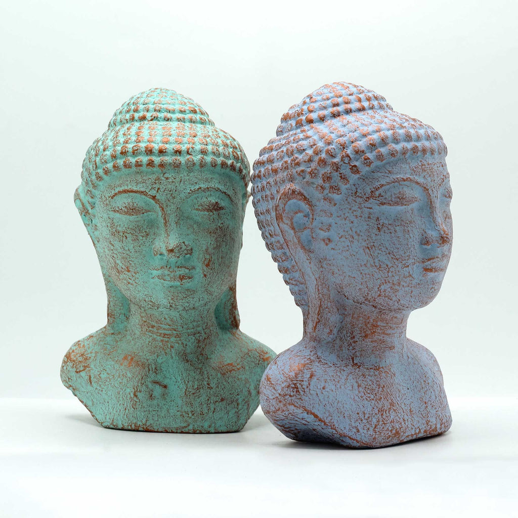 Cabeza de Buda Tranquilidad - Cobre verde