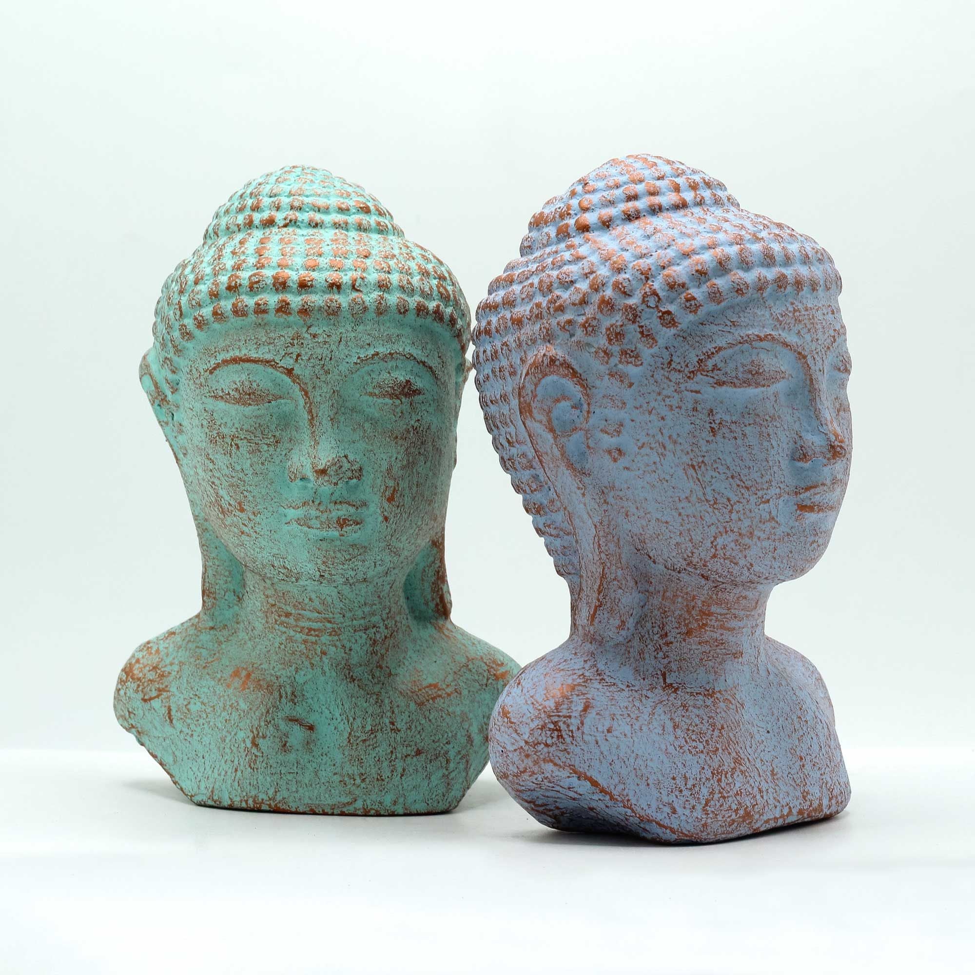 Cabeza de Buda Tranquilidad - Cobre verde