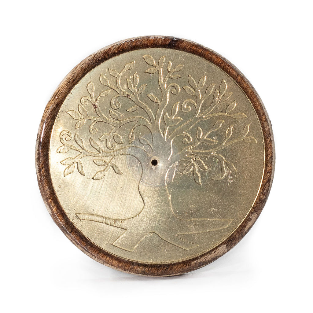 Oro sobre madera de mango - Árbol de la vida