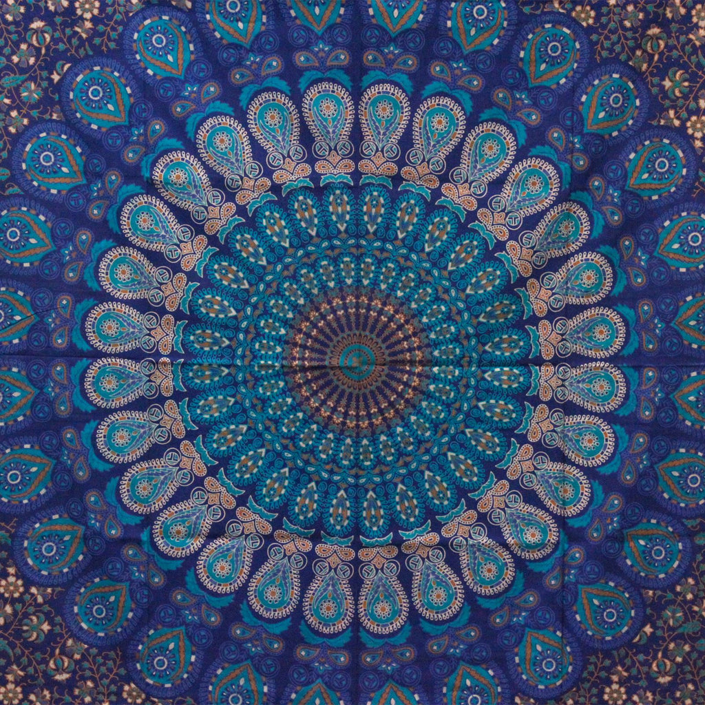 Colcha Individual de Algodón - Mandala Clásica