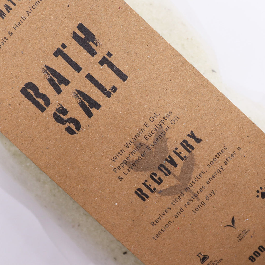 Greenman Rituals Aromaterapia de mentol en sales de baño de Epsom – Recuperación