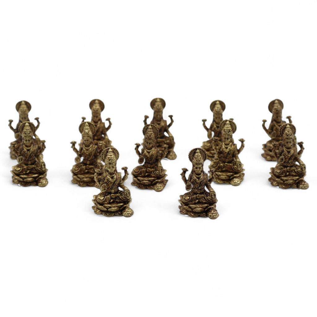 Dioses en miniatura de latón - Laxmi (11 g)  - 30 mm