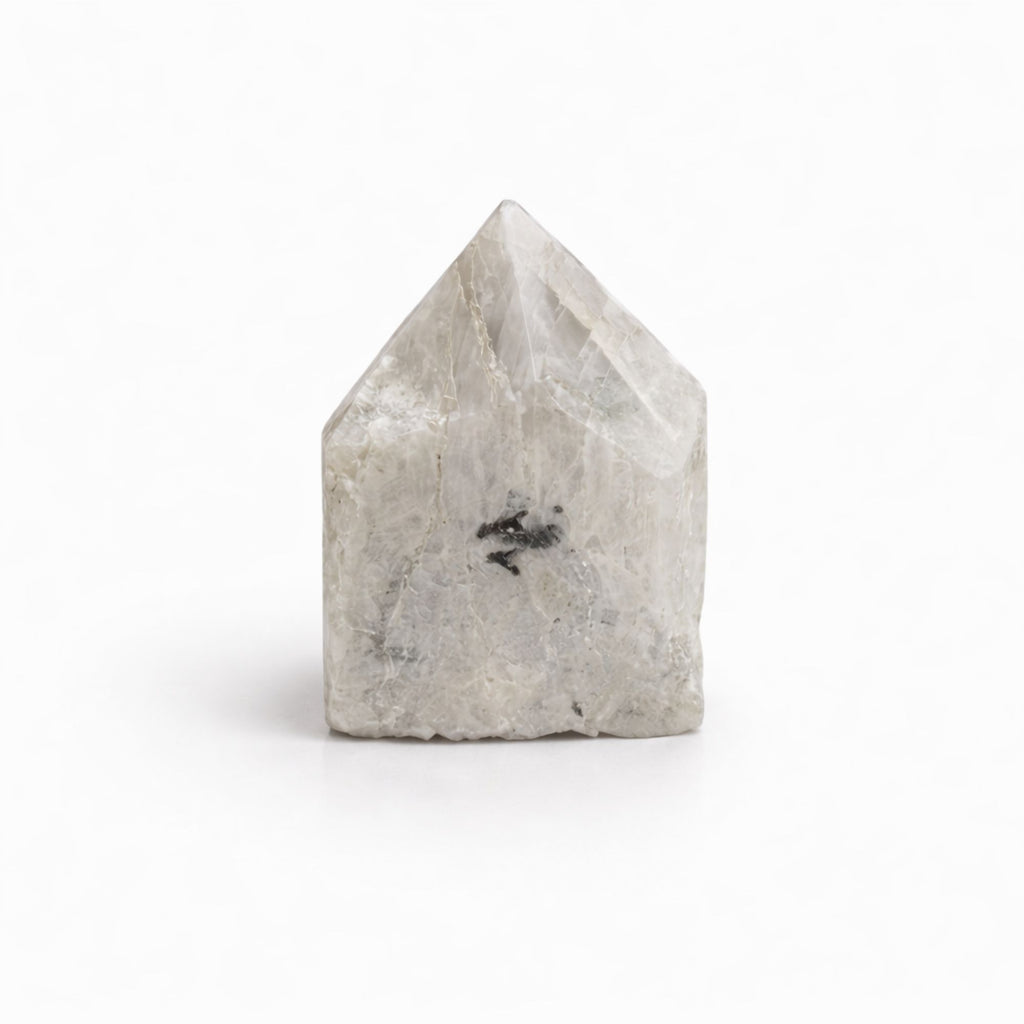 Puntas pulidas de piedra preciosa - Moonstone arcoíris (aproximadamente 5-6 piezas)