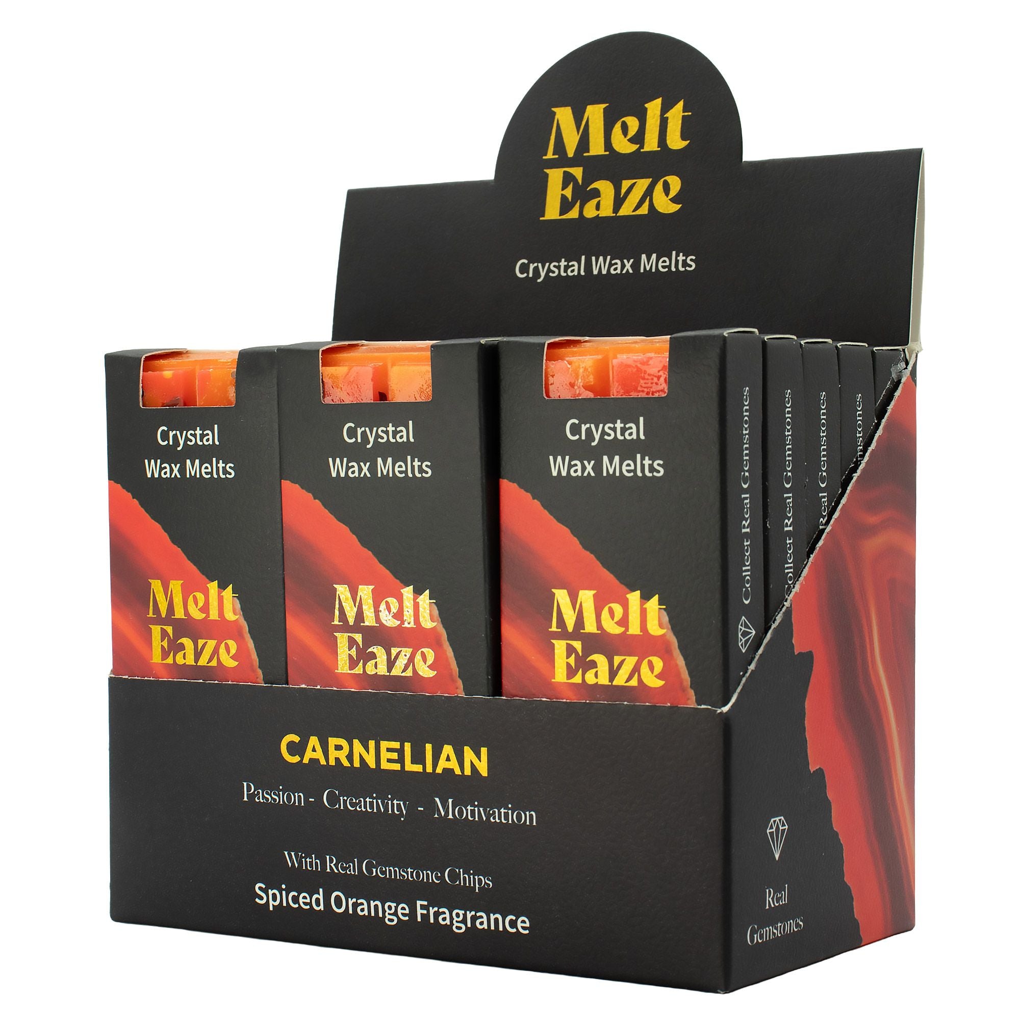 MeltEaze Wax Melts 50g - Fuego de Cornalina - Naranja especiada