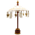 Sombrilla Bali Decoracion de Hogar - Lona - Decoración Dorada - 40cm