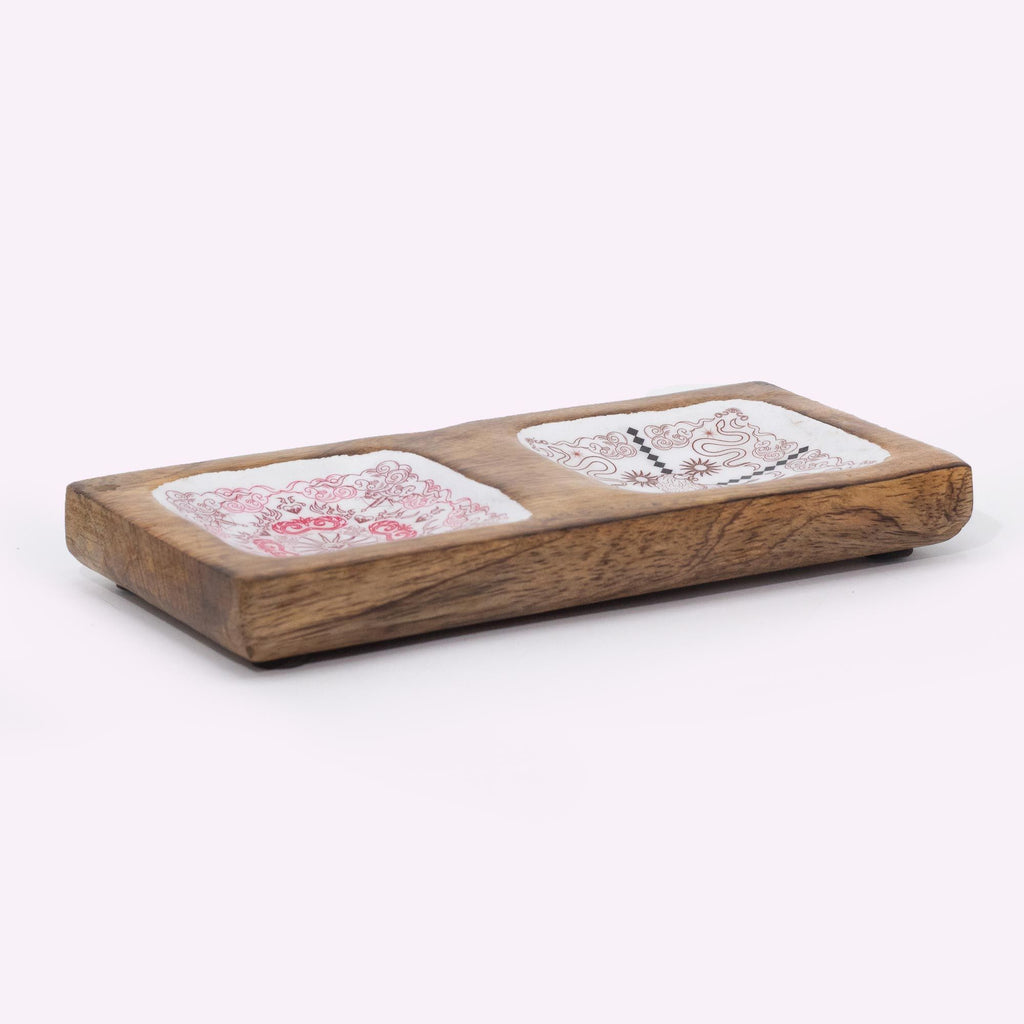 Bandeja doble 20x10x2.5cm - HOP HARE