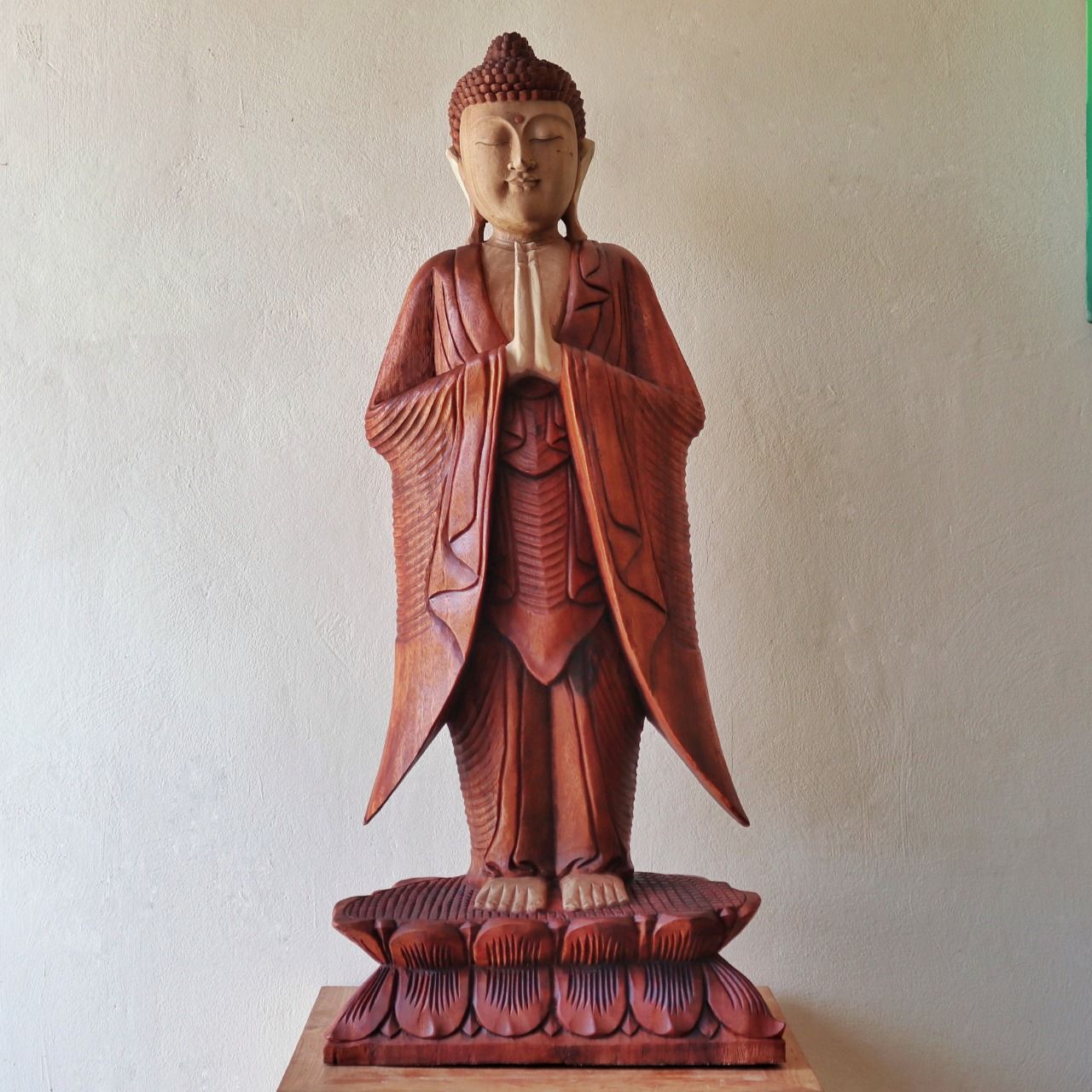 Estatua de Buda en pie - 1 m Bienvenida