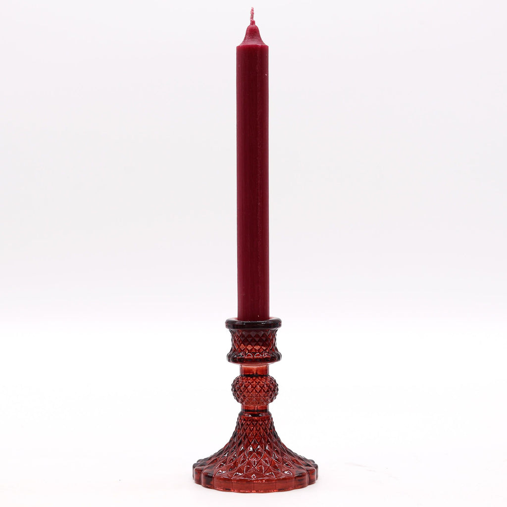 Portavelas Vintage para cena - Rojo Vampiro