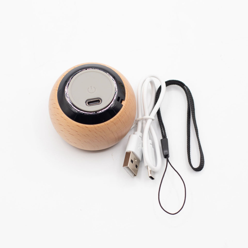 Mini altavoz de madera con Efecto Mandela