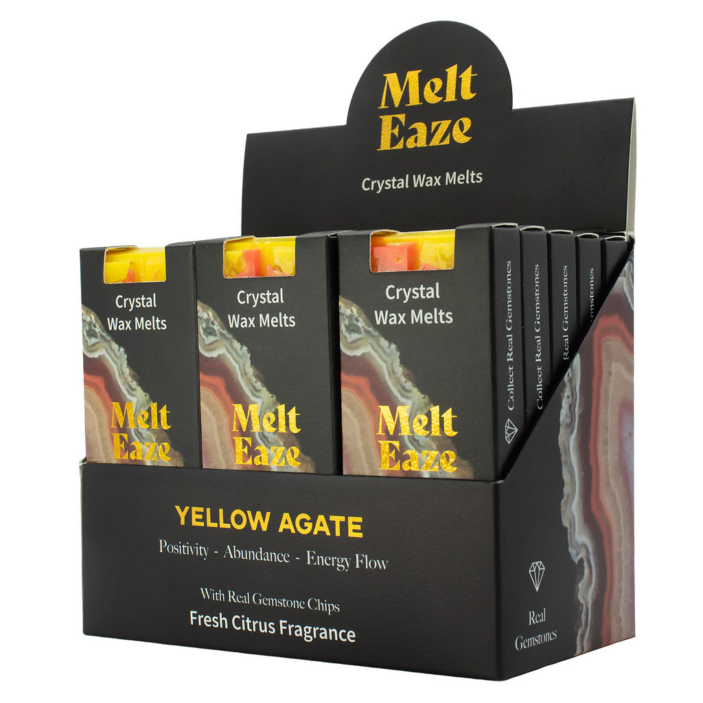 MeltEaze Tabletas de Cera 50 g - Brillo Dorado - Cítricos Frescos