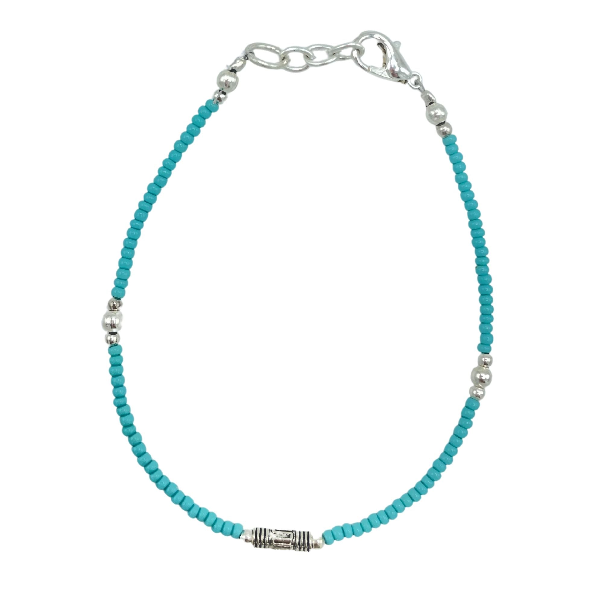 Pulsera nepalí de gemas extrafinas - Turquesa y lágrima
