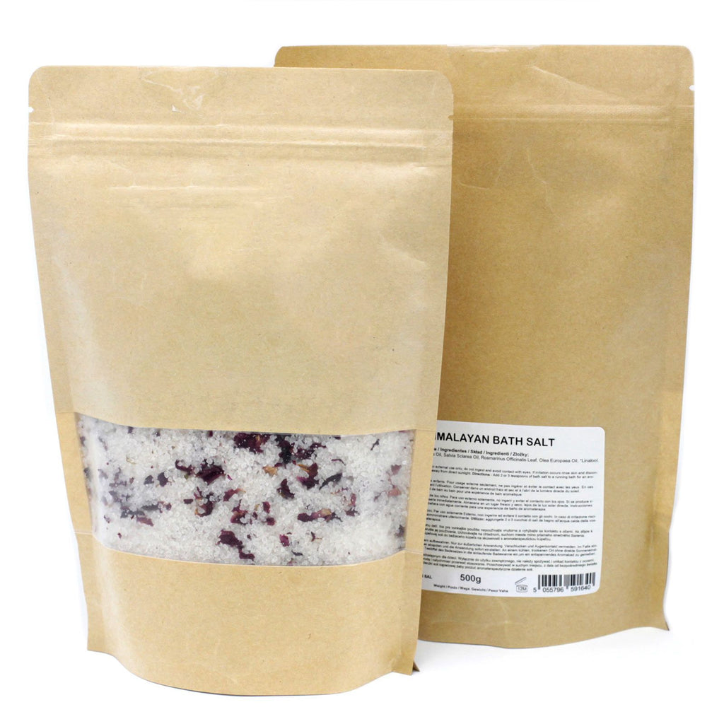 Mezcla de Sal de Baño del Himalaya 165g - Sensual - Etiqueta Blanca