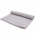 Alfombra grande de algodón tejida a mano - 130x170cm - Gris