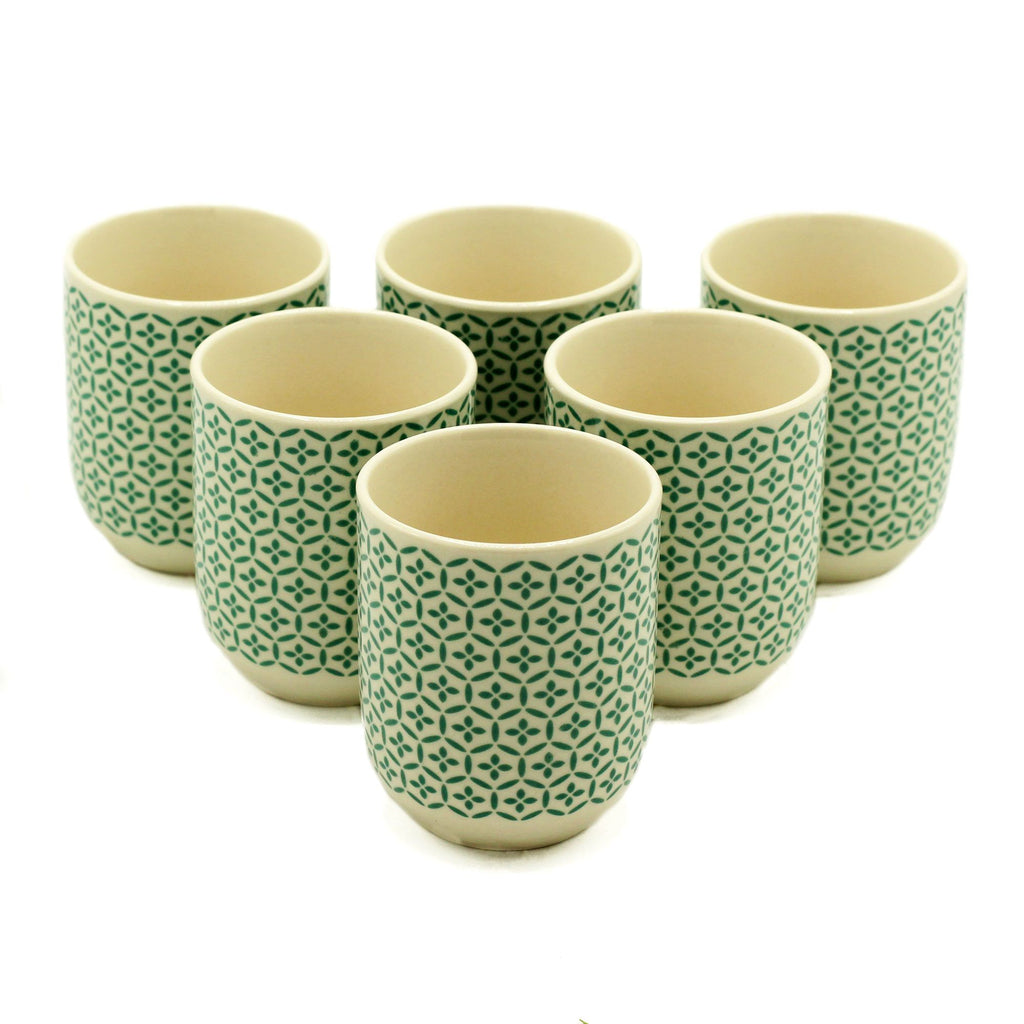 Tazas de te - Mosiac verde