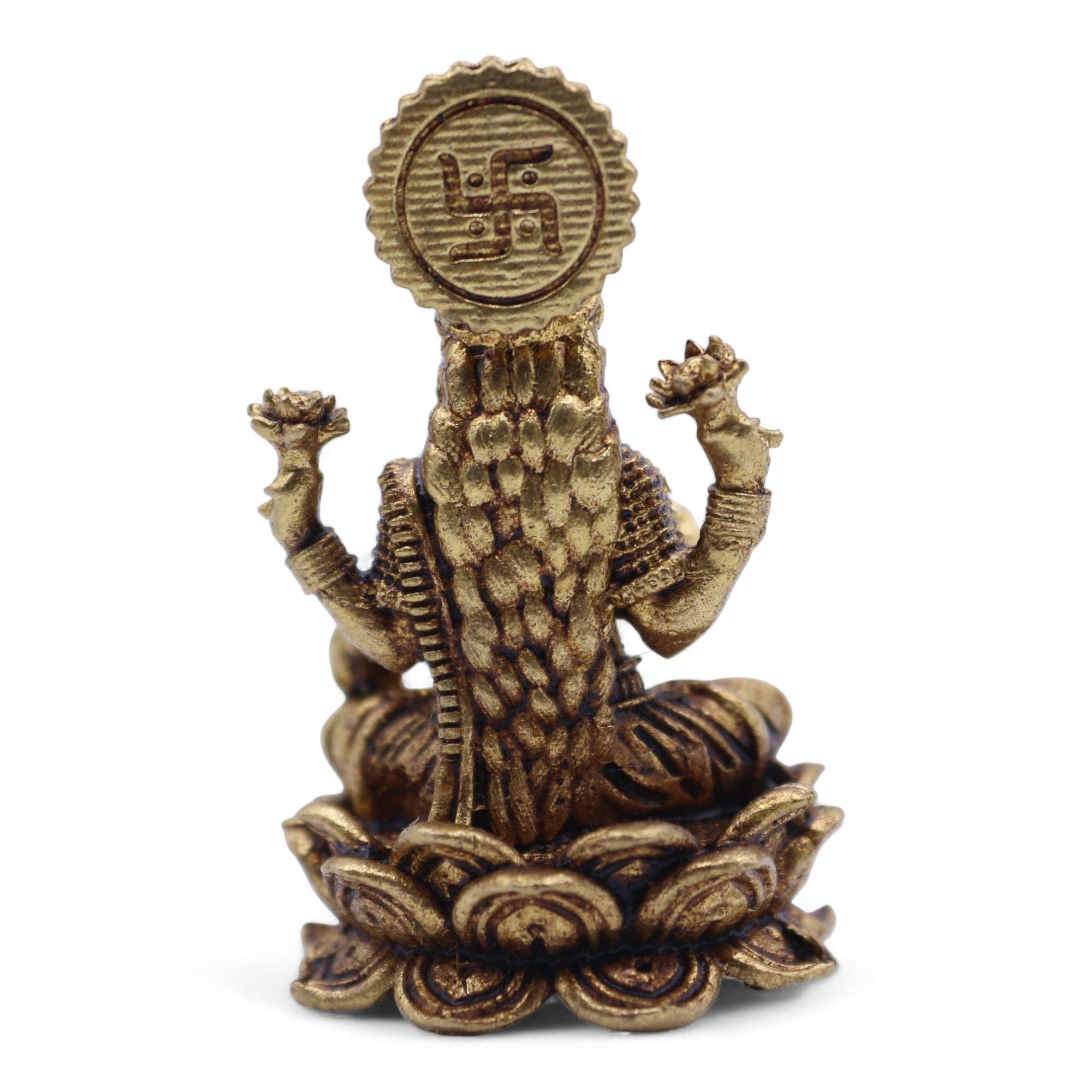 Dioses en miniatura de latón - Laxmi (22 g)  - 37 mm