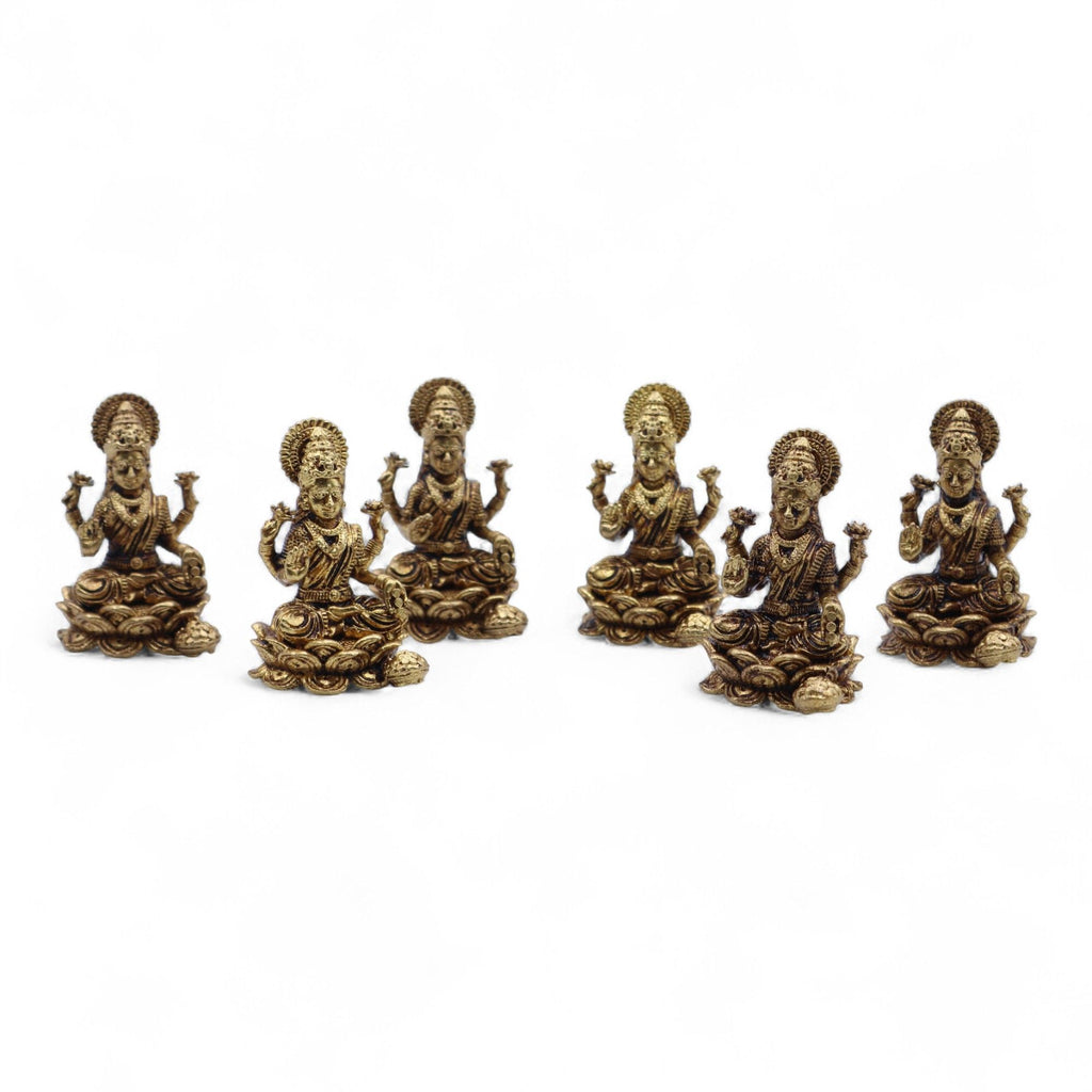Dioses en miniatura de latón - Laxmi (22 g)  - 37 mm