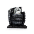 Fuente decorativa de agua de mesa -15x13x20 cm - Recipiente de agua y bola de cristal