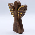 Ángel grande de madera de mango - decoración dorada