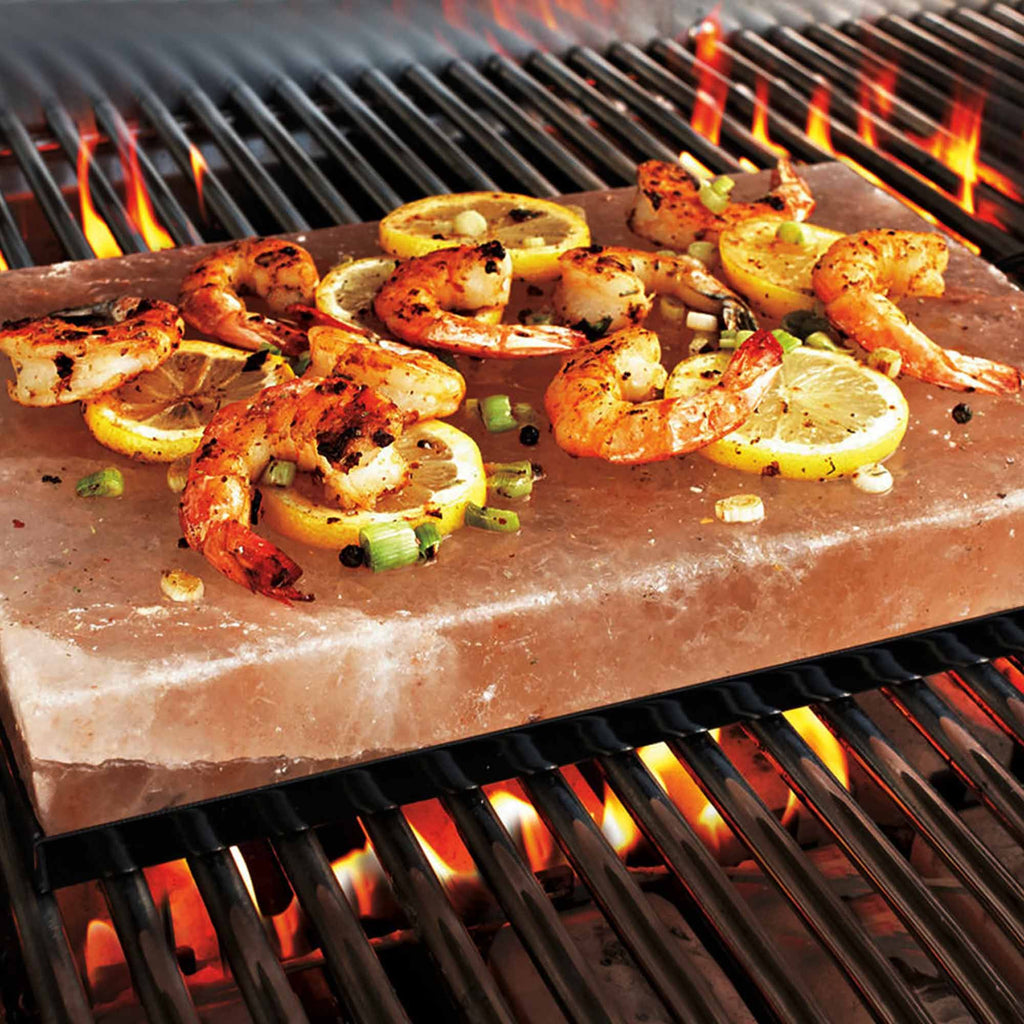 Plato para barbacoa con sal del Himalaya - 30x20x5cm