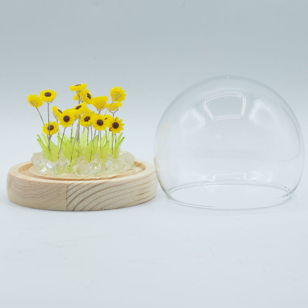 Domo de jardín Floral Glow - 20 girasoles - LED USB