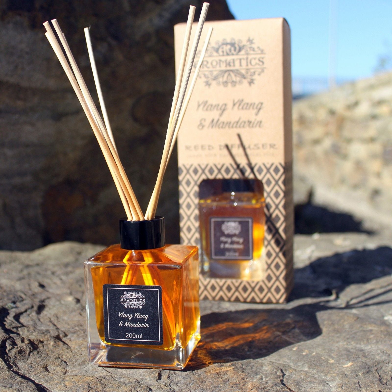 Difusor de Varillas con Aceites Esenciales - Limón y nuez moscada