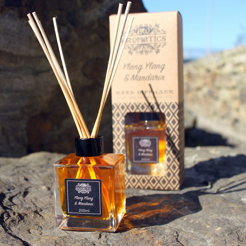 Difusor de Varillas con Aceites Esenciales - Geranio y Rosa