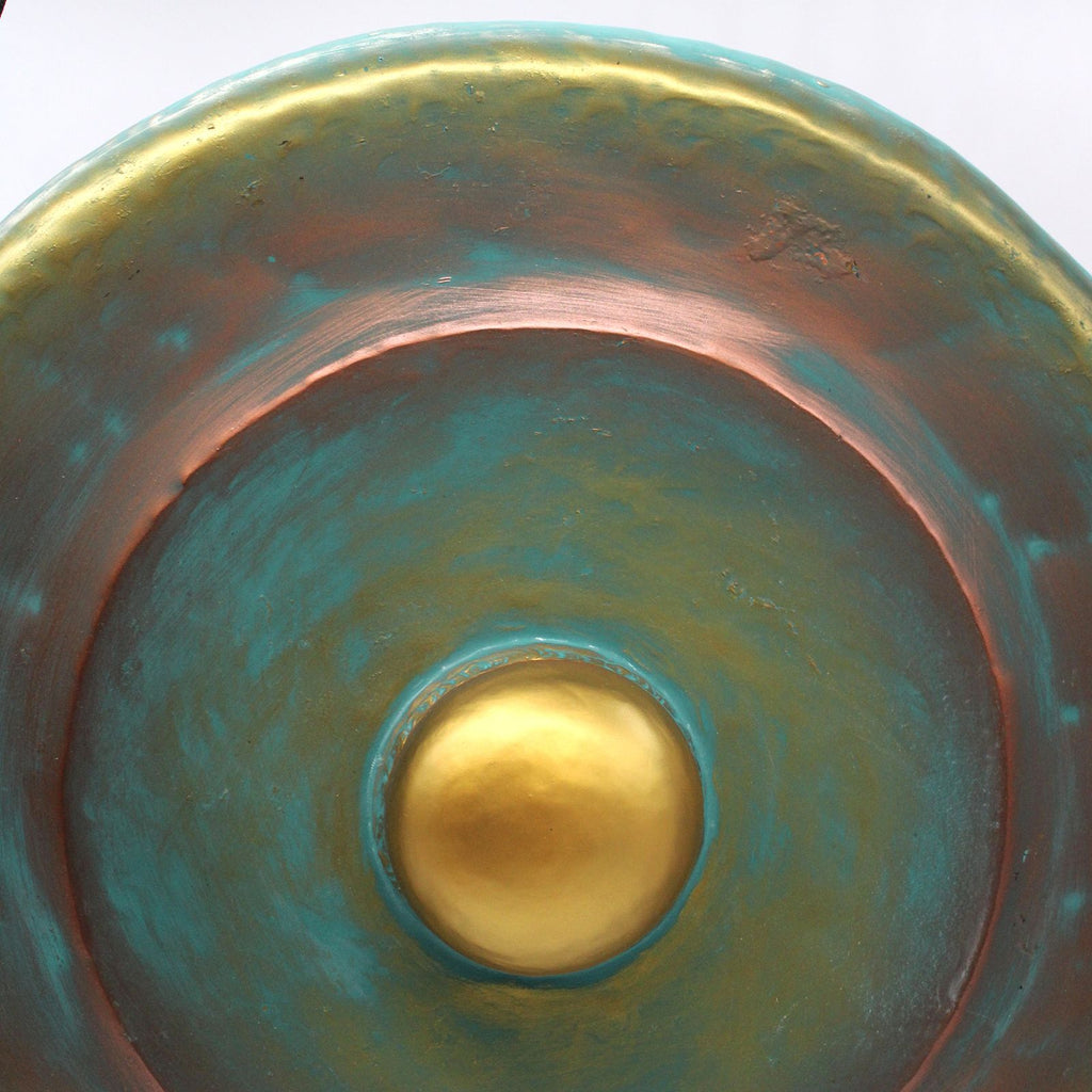 Gong de Meditación Mediano con Soporte - 50cm - Verde