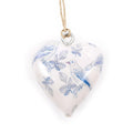 Corazone de madera decorativo Grande - Pajaros Azul
