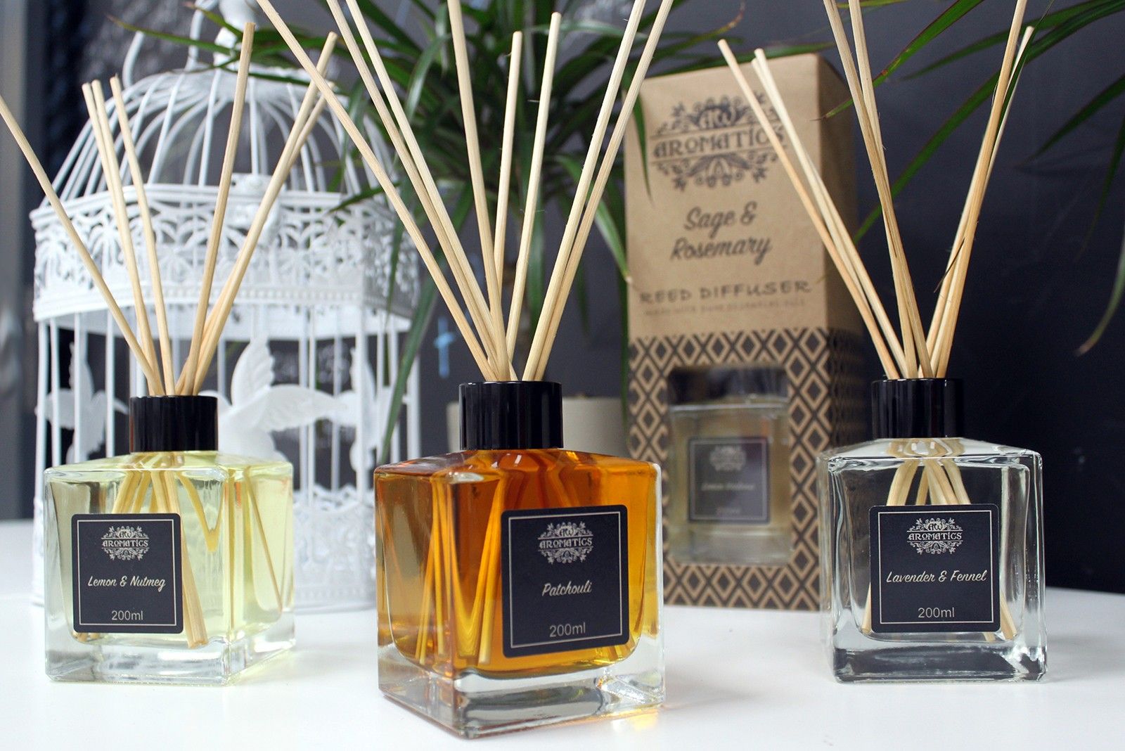 Difusor de Varillas con Aceites Esenciales - Geranio y Rosa