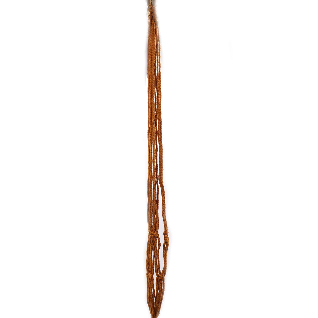 Macrame Maceta Clásico - Chocolate Med Pot