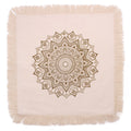 Cojín Lotus Mandala - 60x60cm - bronce
