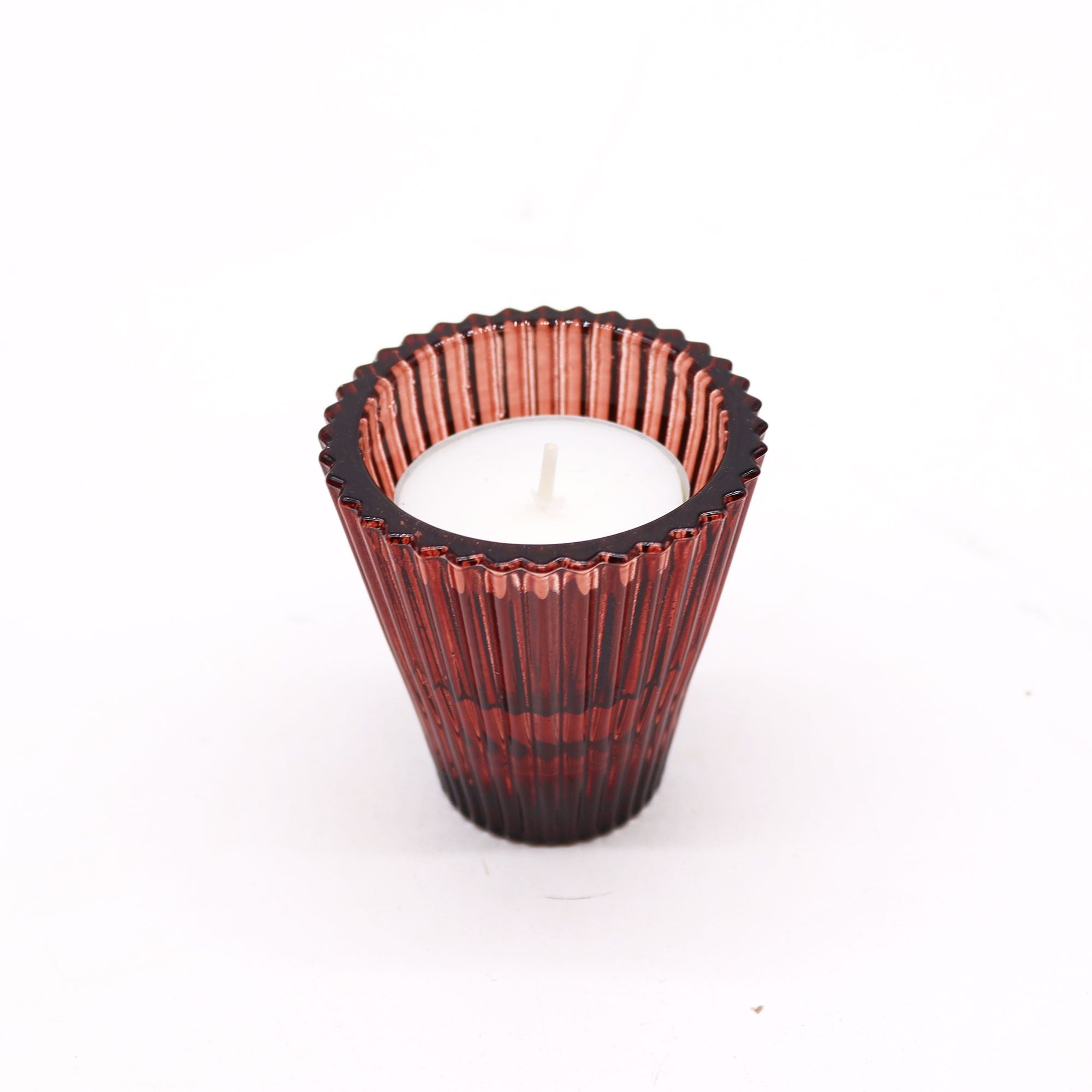 Portavelas reversible para cena / vela de té - Rojo Vampiro