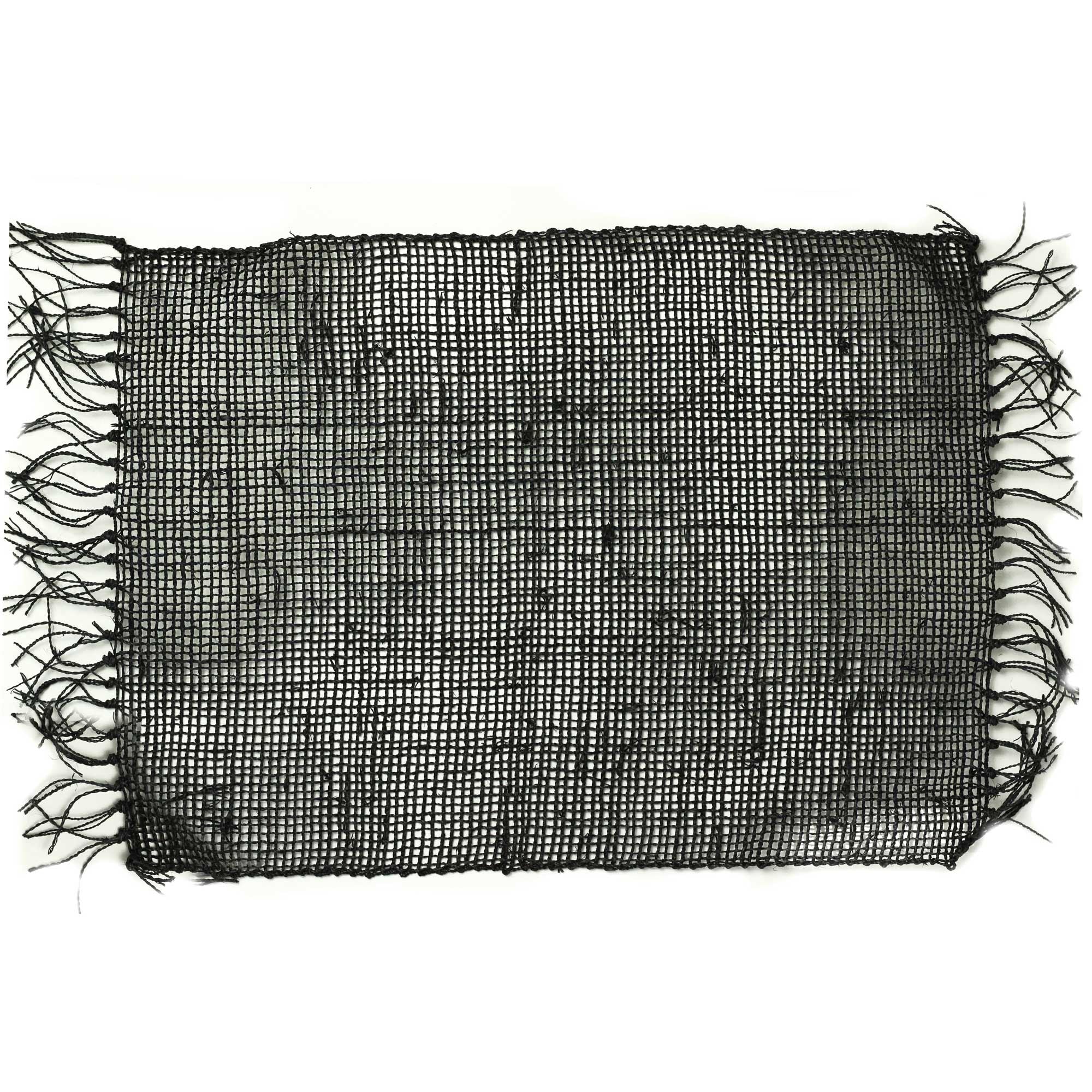 Mantel Individual Flecos de Hierba Marina - Negro