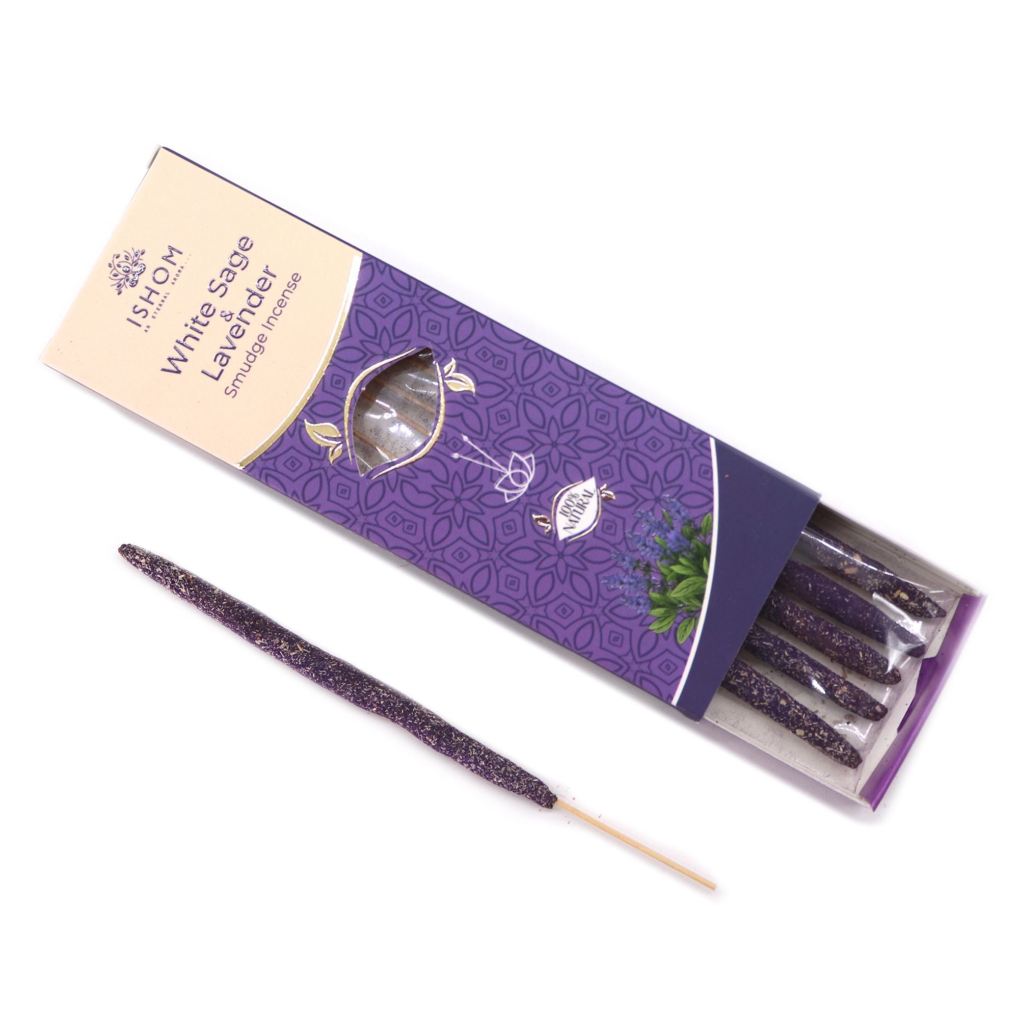 Incienso de sahumerio Ishom - Salvia blanca y lavanda