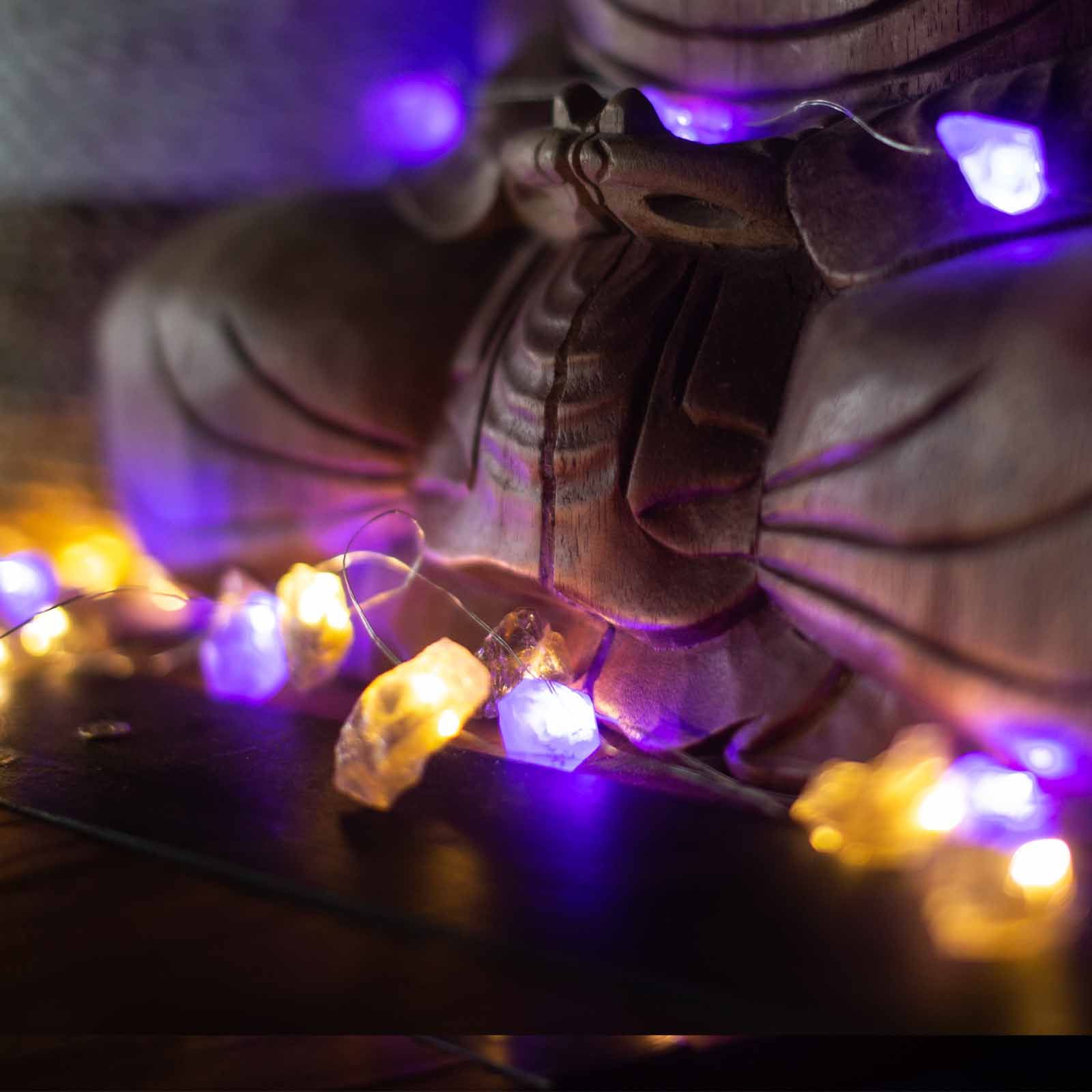Luces de encantamiento de piedras preciosas - Rocas mixtas