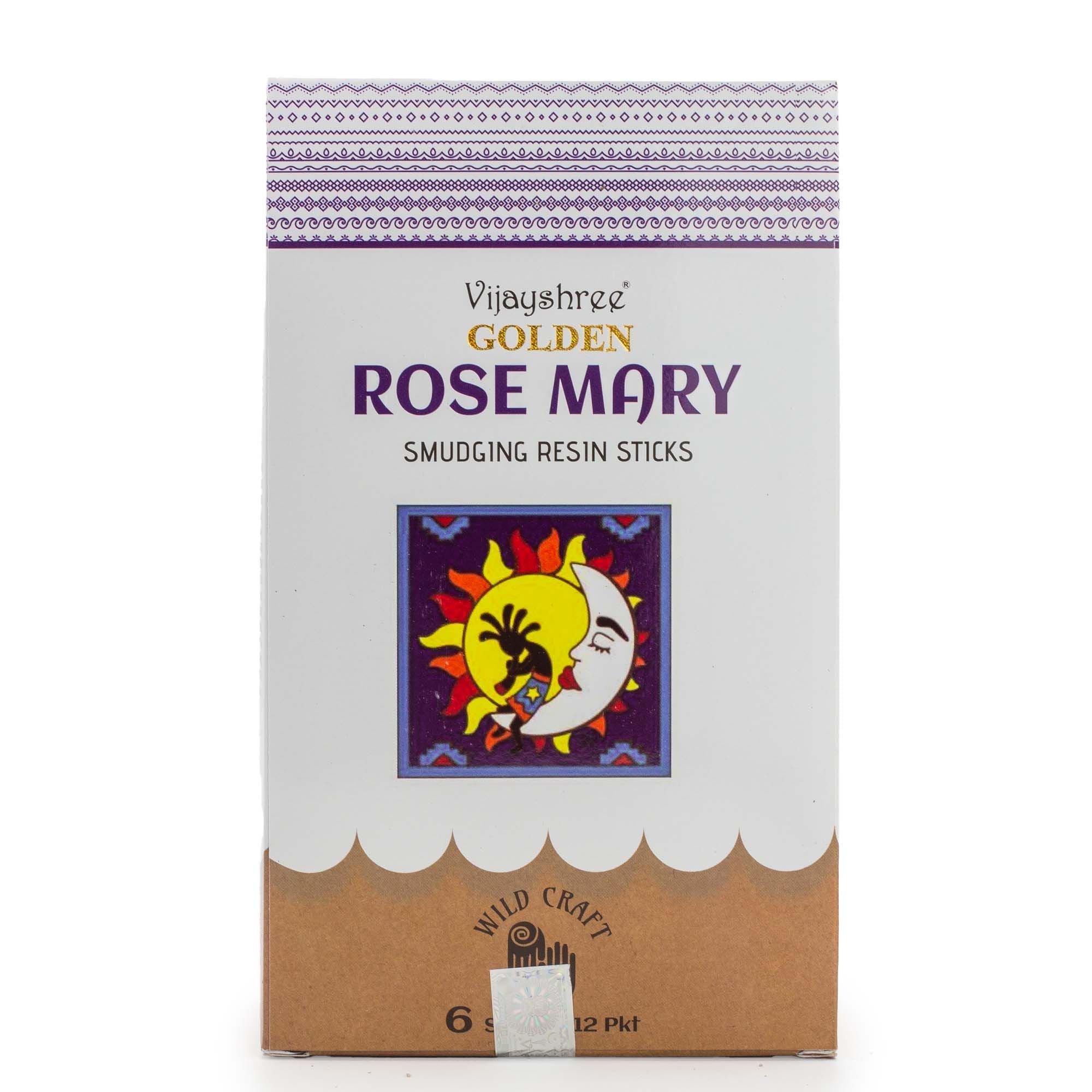 Palitos de resina para purificación Golden Rose Mary - 30 g
