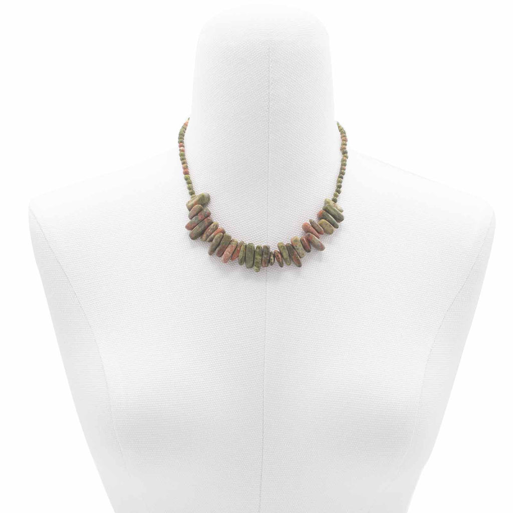 Collar de gemas Longstone - Ágata musgosa