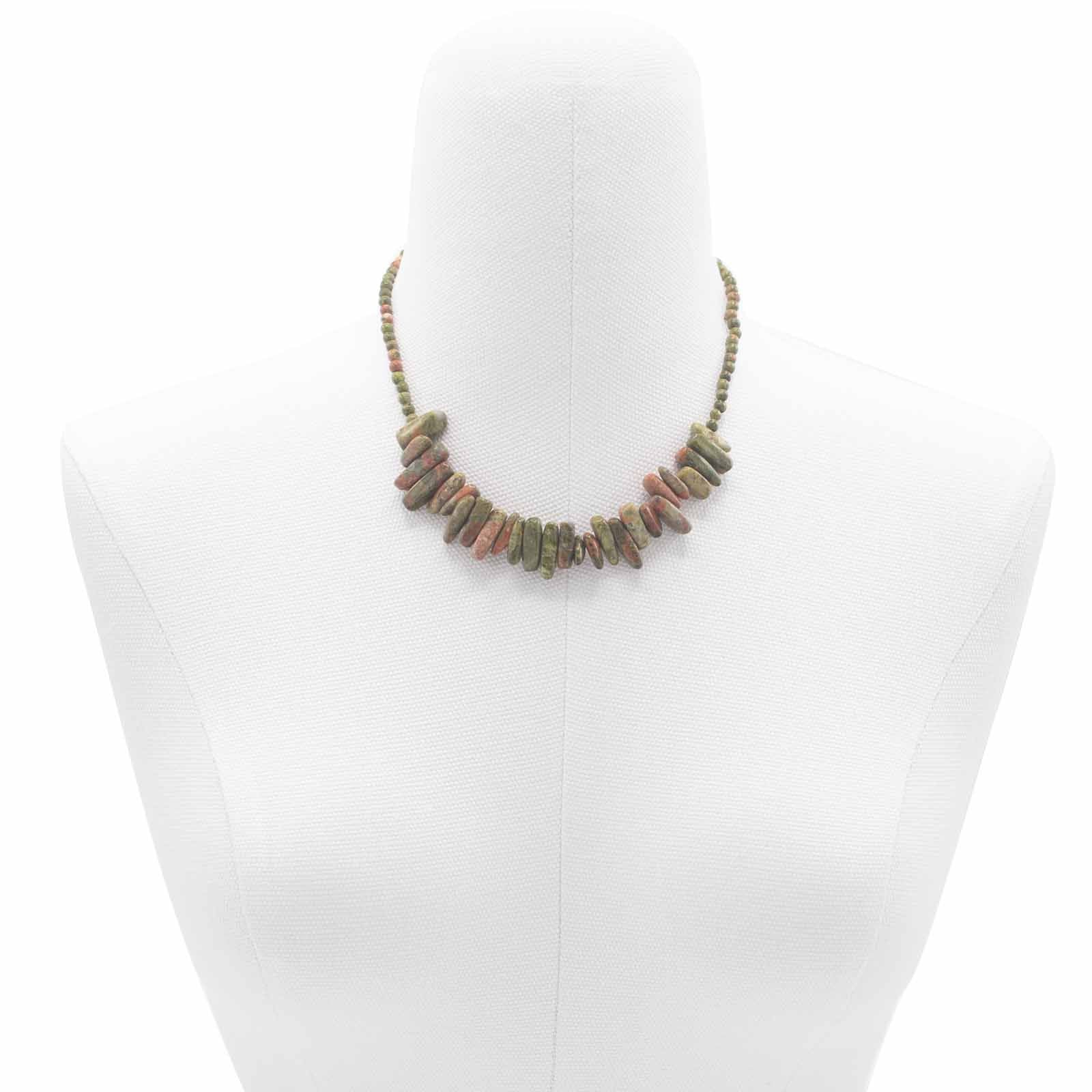 Collar de gemas Longstone - Ágata musgosa