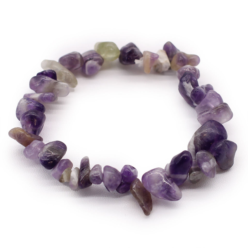 Bomba de baño con pulsera de gemas de amatista