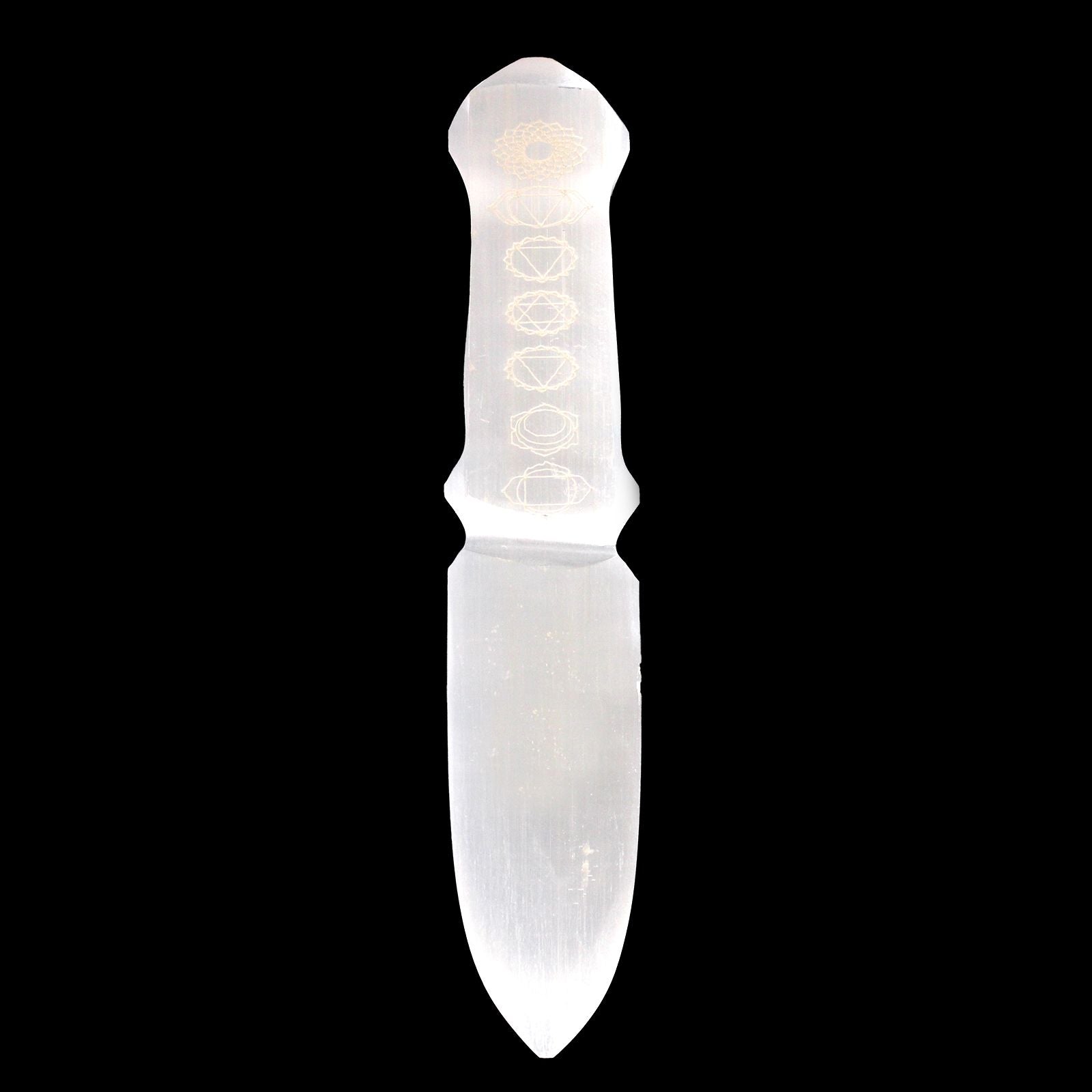 Cuchillo Ritual Selenita - Chakra