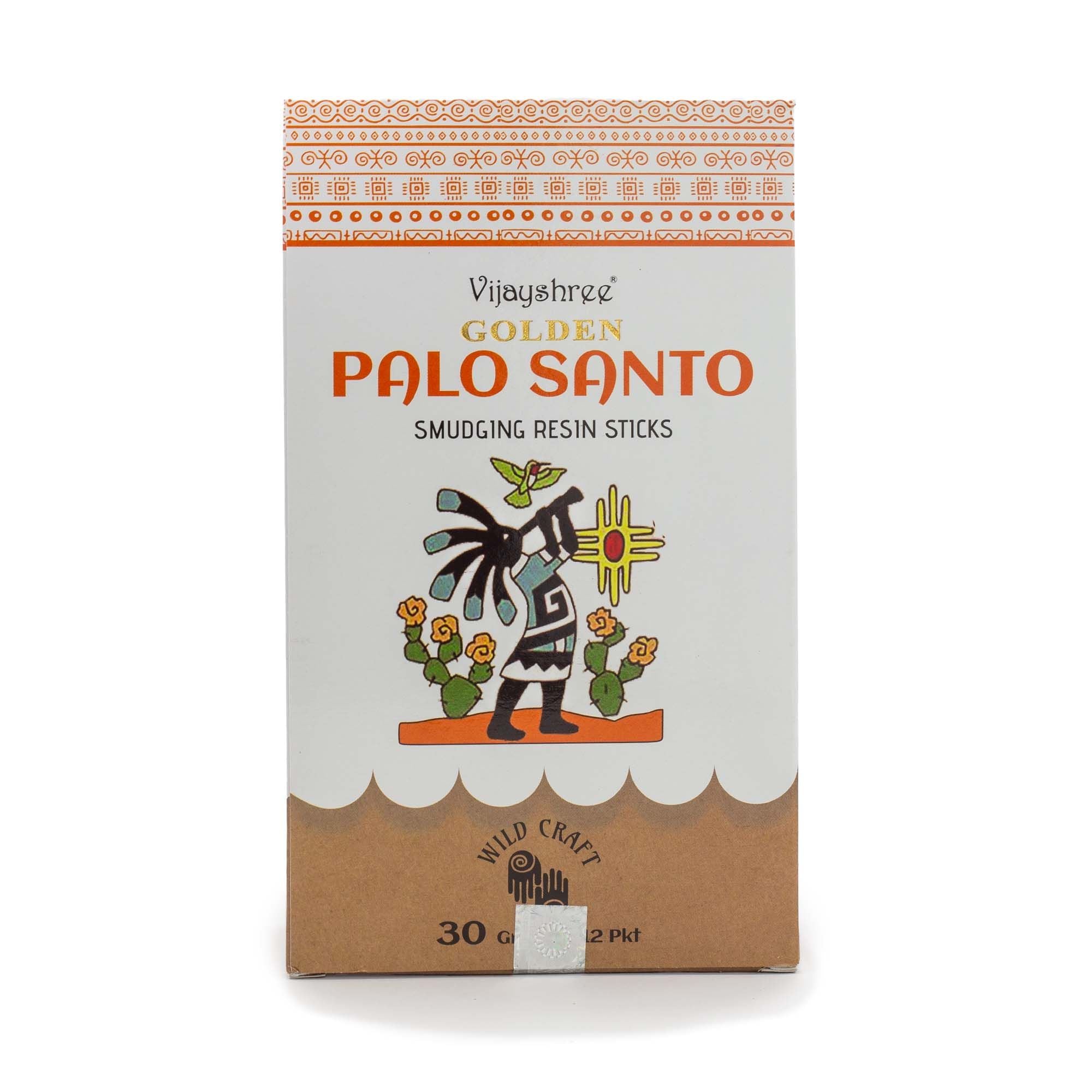 Varillas de resina para difuminar Palo Santo dorado de 30 g (6 unidades)