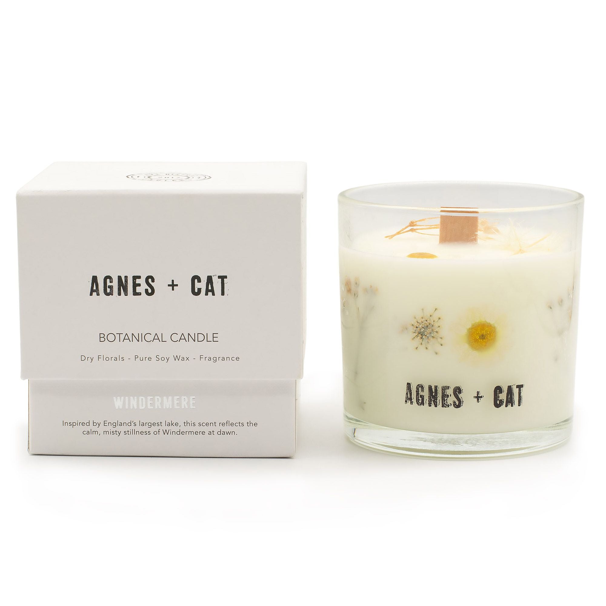 Vela de Cera de Soja Botánica Agnes + Cat - Windermere