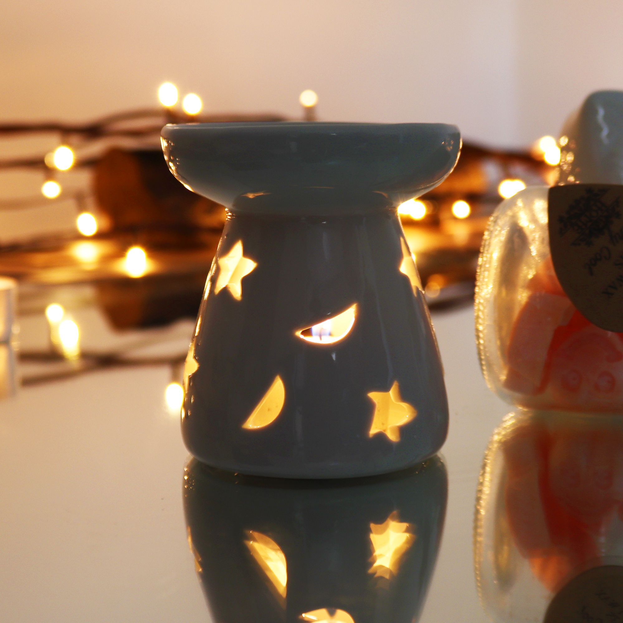 Quemador aceite L - lunas y estrellas